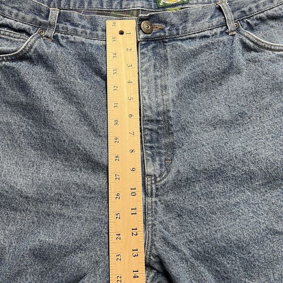 Cabelas Outdoor Gear Flannel Lined Jeans Mens 44 x 32 ( 41X30) Blue Straight Leg - Picture 6 of 8